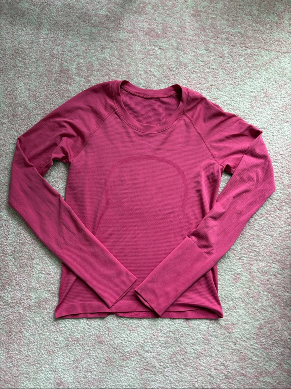 lululemon athletica Long-Sleeve Crewneck Top in Raspberry Pink